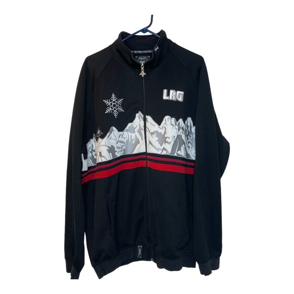 LRG Roots and Equipment Rock Warm Up Avalanche Embroidered Mountains Size XXXL - Picture 1 of 6